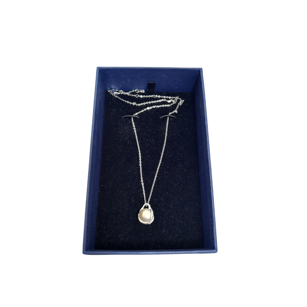 Swarovski Pearl & Crystals Drop Necklace | Gently Used |