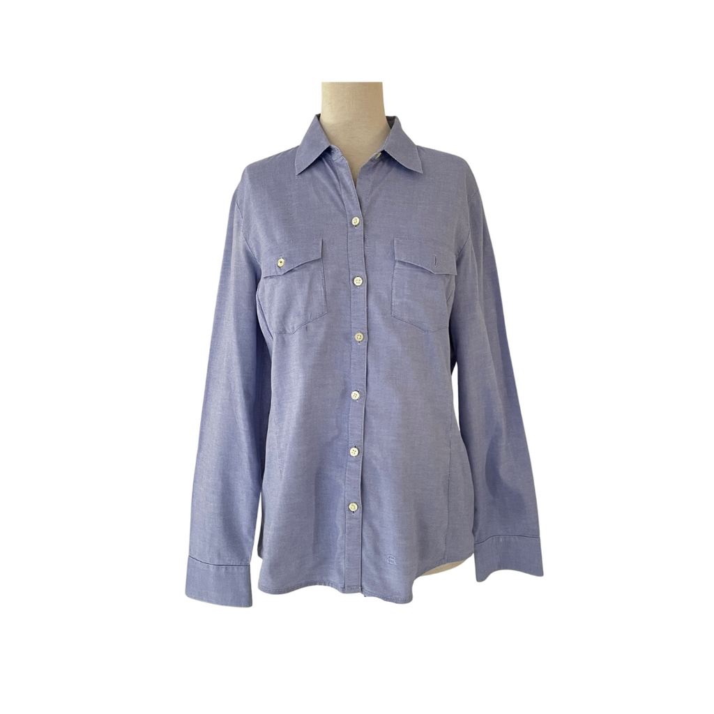 Banana Republic Blue Front Pockets Collared Shirt | Gently Used |