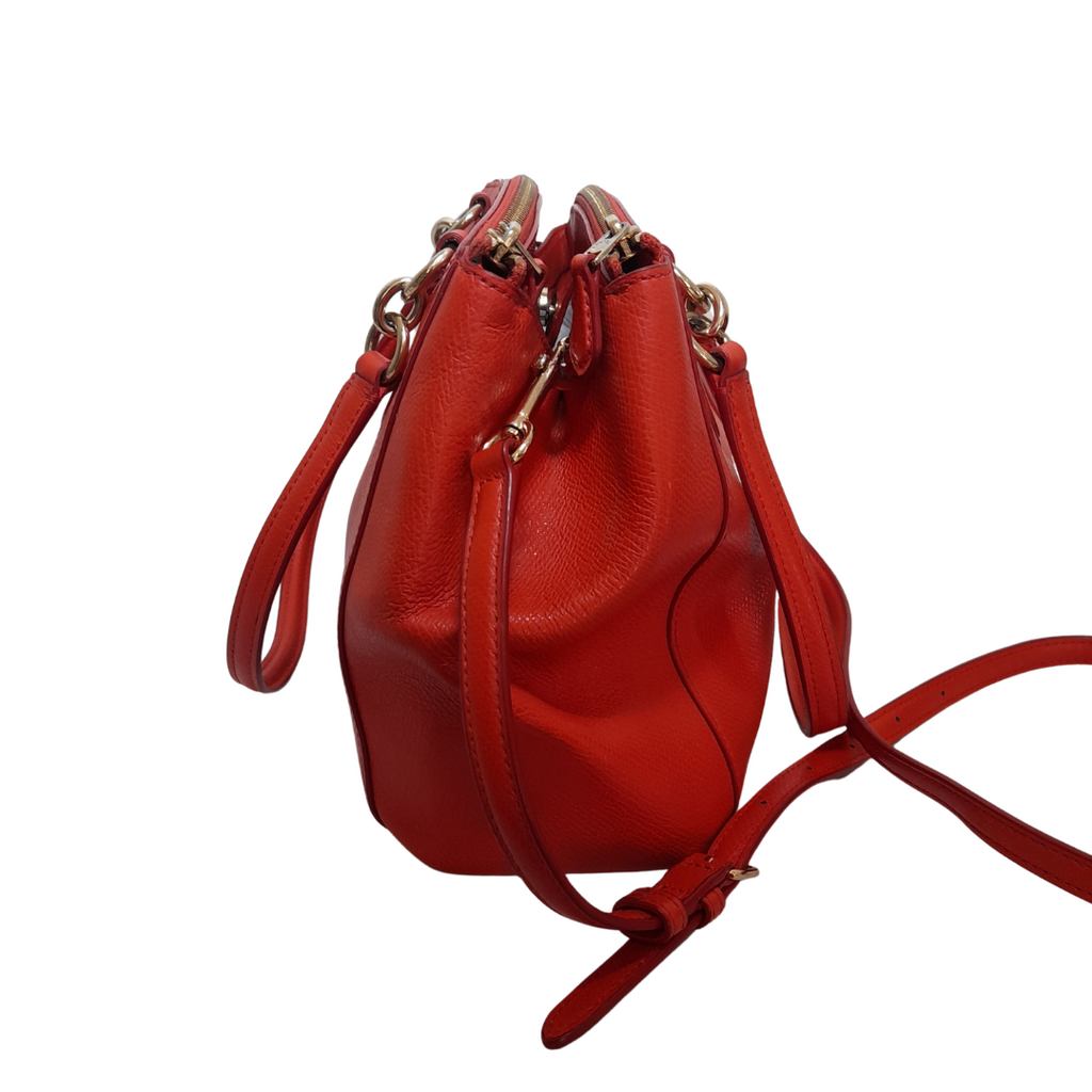 Coach Orange Leather 'Christie' Satchel | Pre Loved |