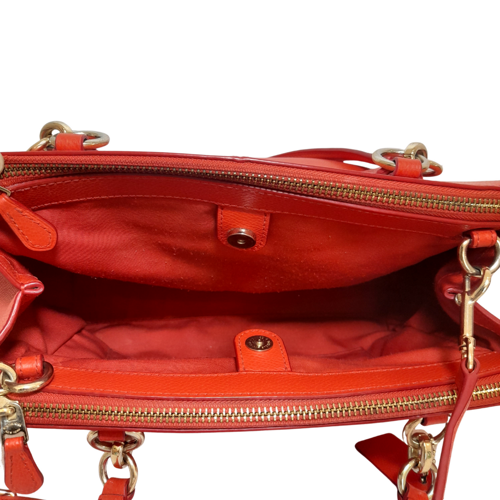 Coach Orange Leather 'Christie' Satchel | Pre Loved |