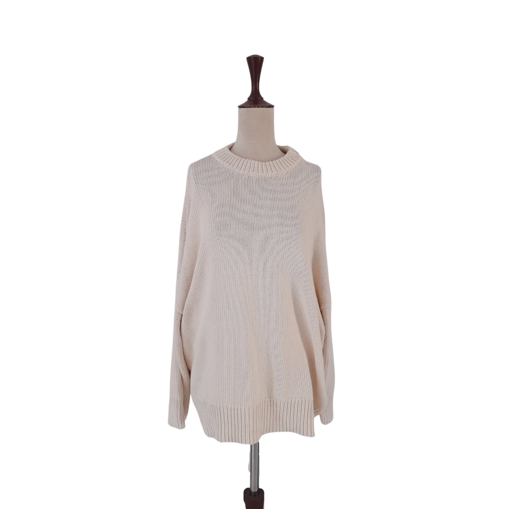 Oysho Cream Knit Oversized Sweater | Brand New |