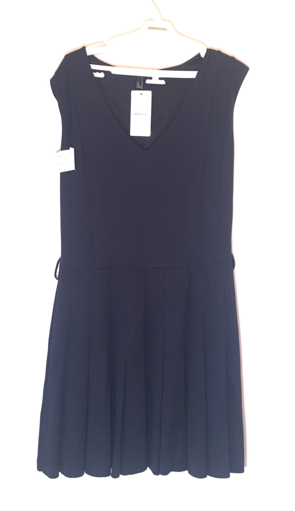 MANGO Navy Blue Sleeveless Dress | Brand New |