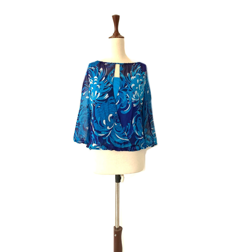 The Collection by Debenham's Blue Floral Print Top | Gently Used |