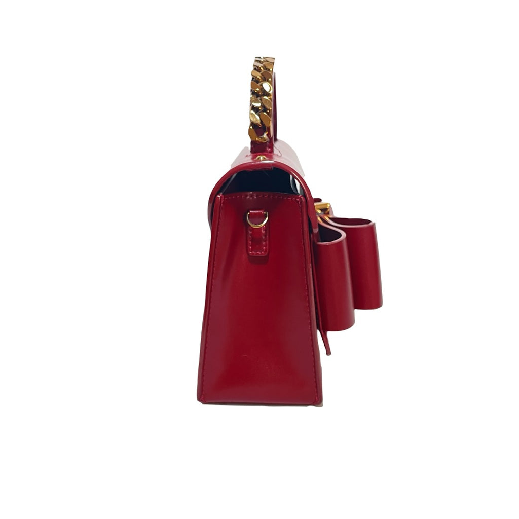 Charles & Keith Rust-Red Chain Small Satchel | Gently Used |