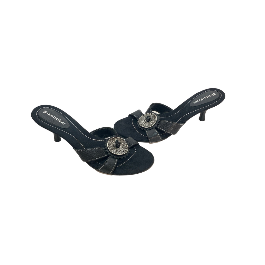 Naturalizer Black Heeled Sandals | Gently Used |