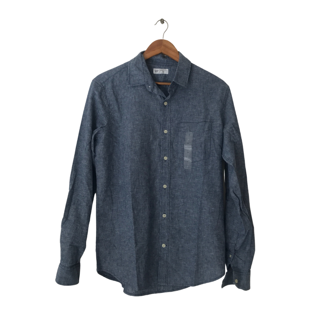 Gap Men's Blue Linen Shirt | Brand New |