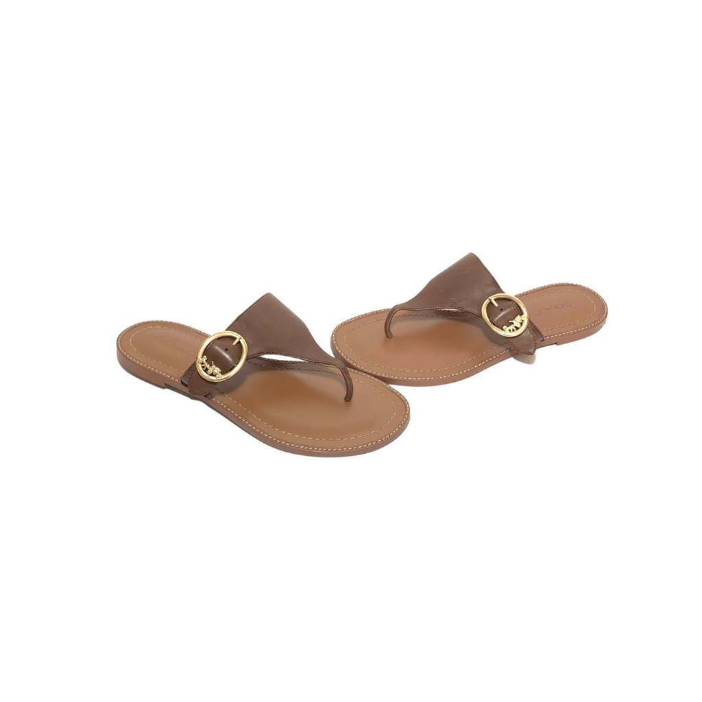 Coach Tan Leather Sandals | Gently Used |