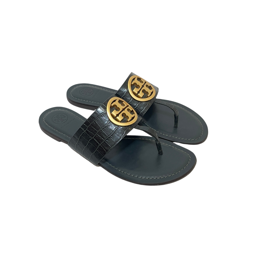 Tory Burch Black 'Benton Band' Sandals | Gently Used |