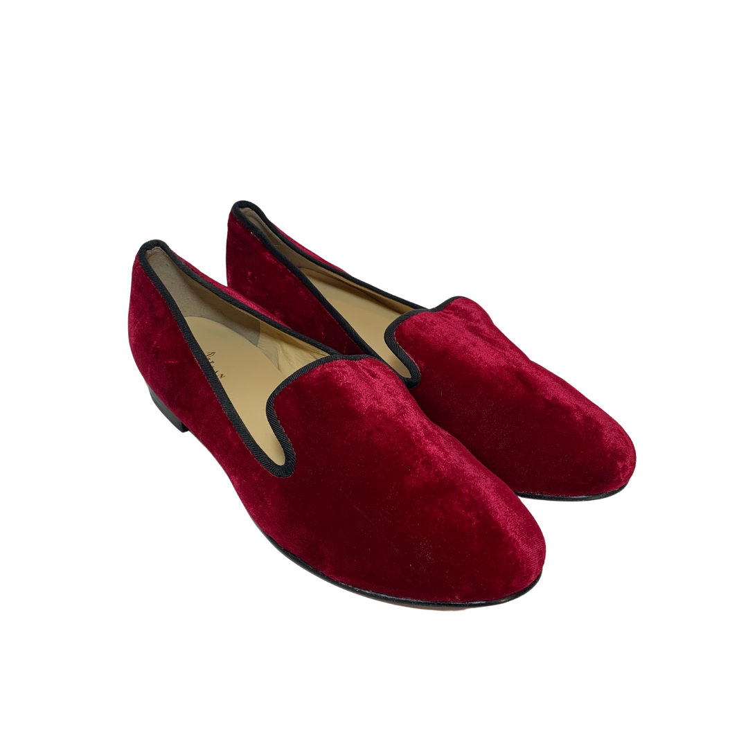 Cole Haan Red Sabrina Velvet Loafers Gently Used Secret Stash