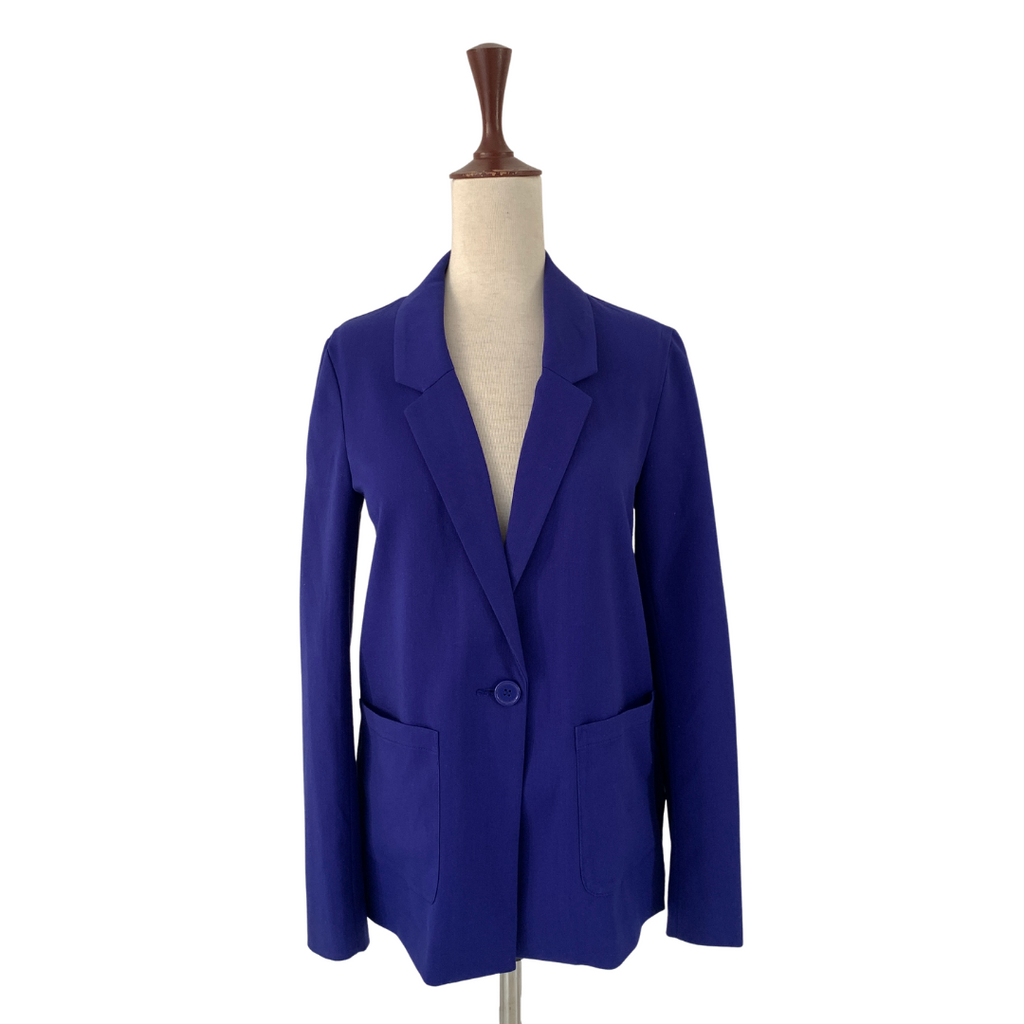 H&M Royal Blue Long Blazer | Gently Used |