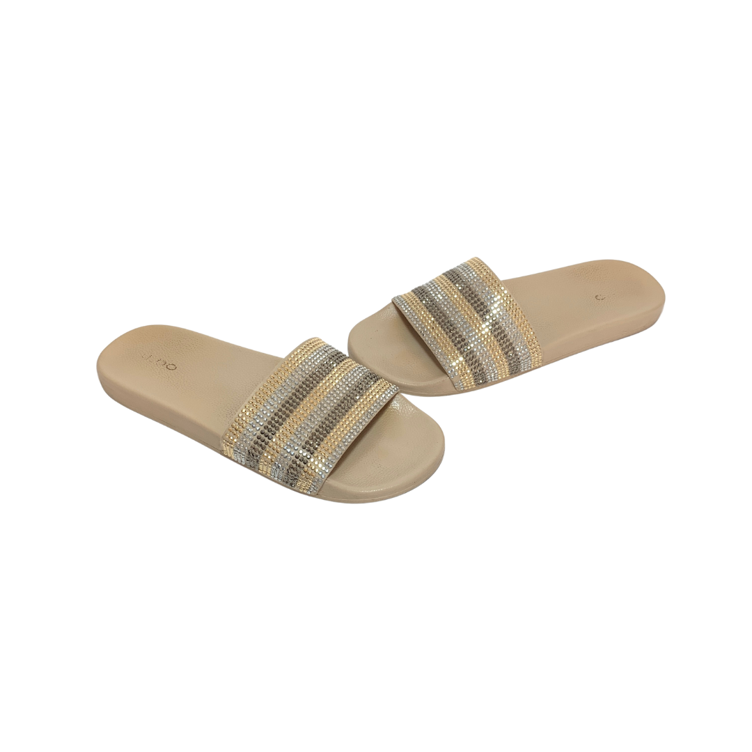 Aldo rhinestone on sale slides