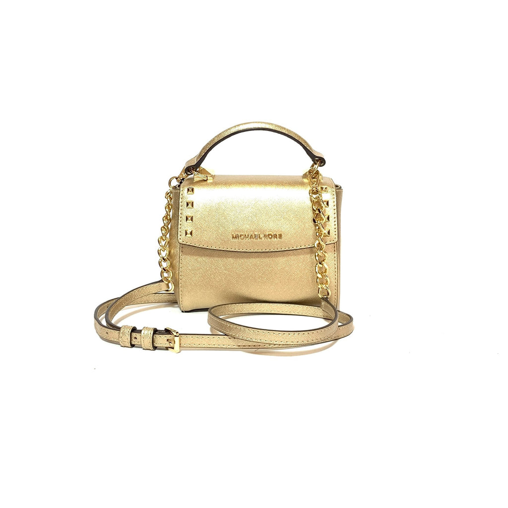 Michael Kors Gold 'Dillon' Small Stud Satchel | Gently Used |