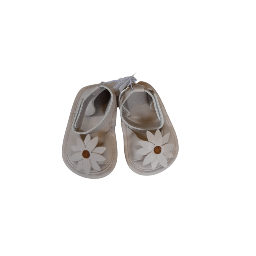 Old Navy White Flower Sandals (0 - 3 Months) | Brand New |
