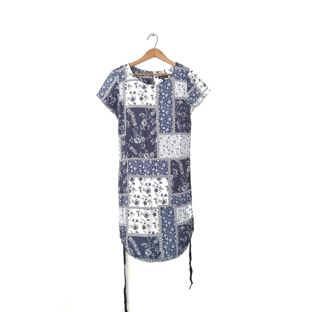 New Look Blue & White Printed dress