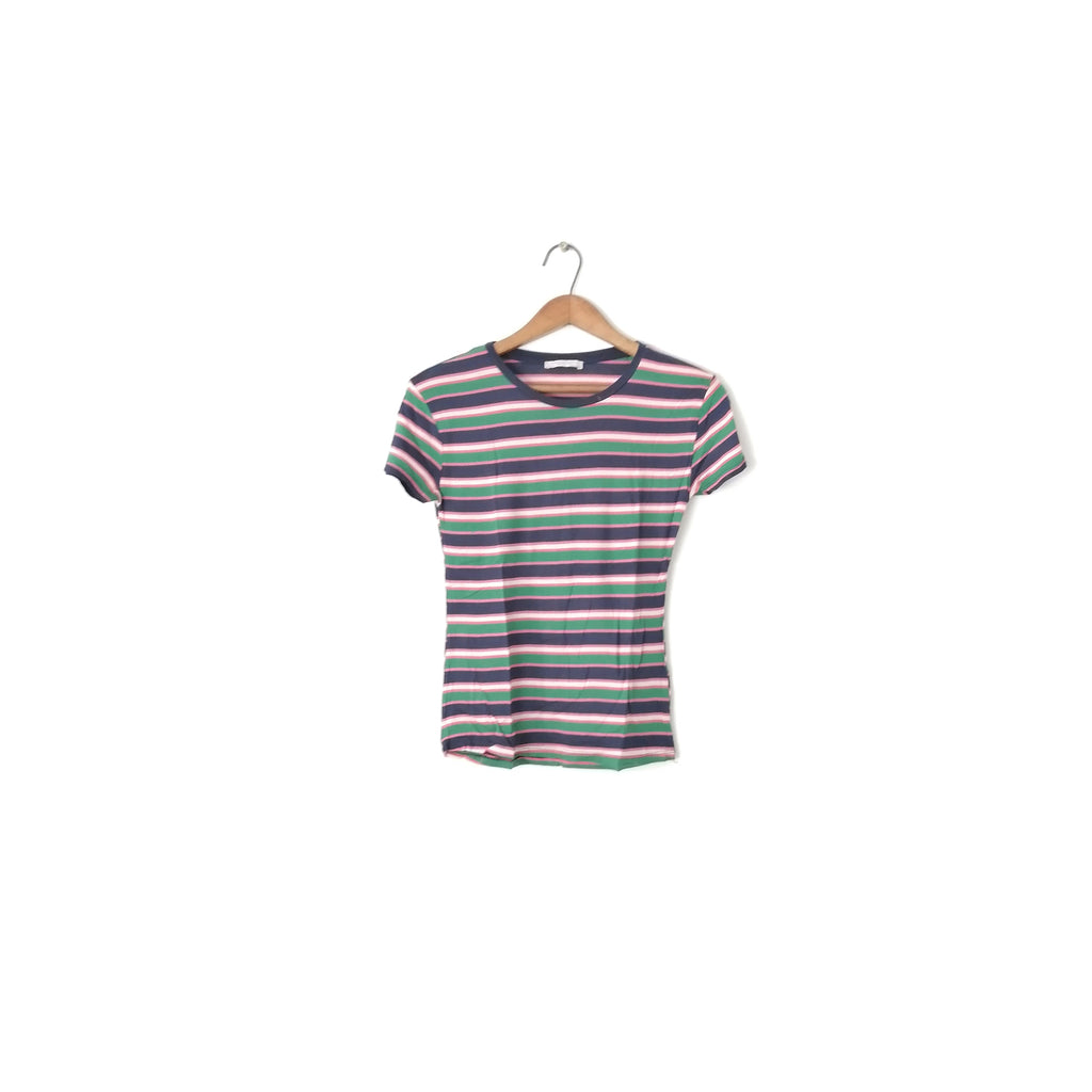 Zara Multi Color Striped T shirt