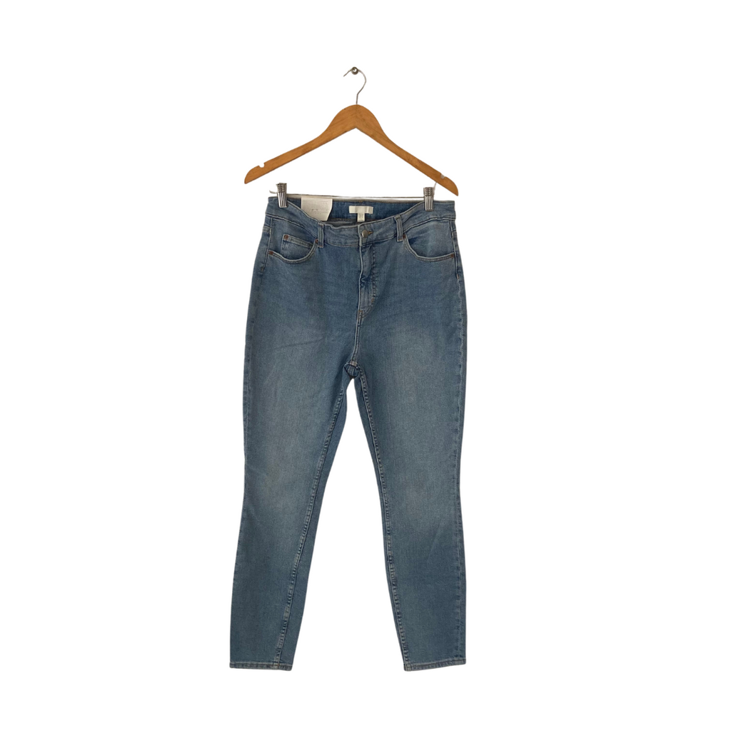 H&M Blue Denim High-waisted Skinny Jeans | Brand New |