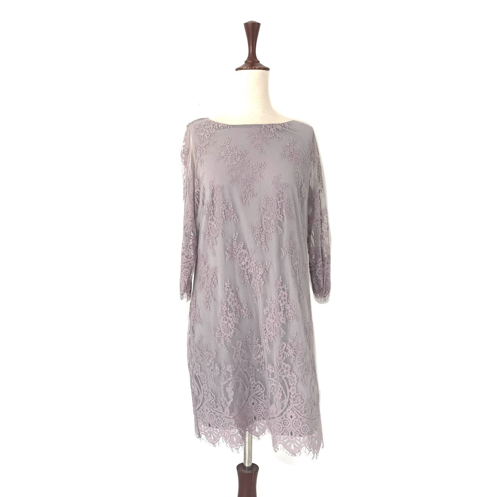 Wallis Grey Lace Dress | Brand New |