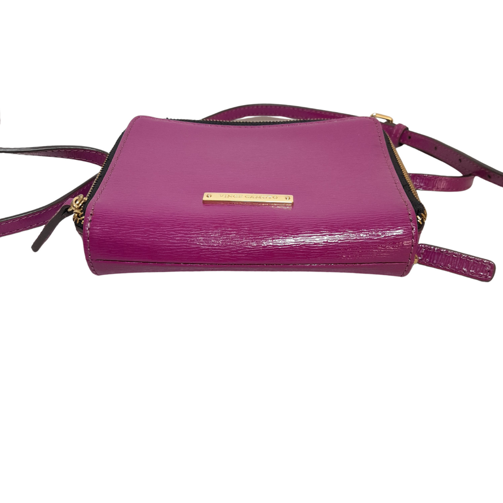 Vince Camuto Mini Purple Leather Crossbody Bag | Gently Used |