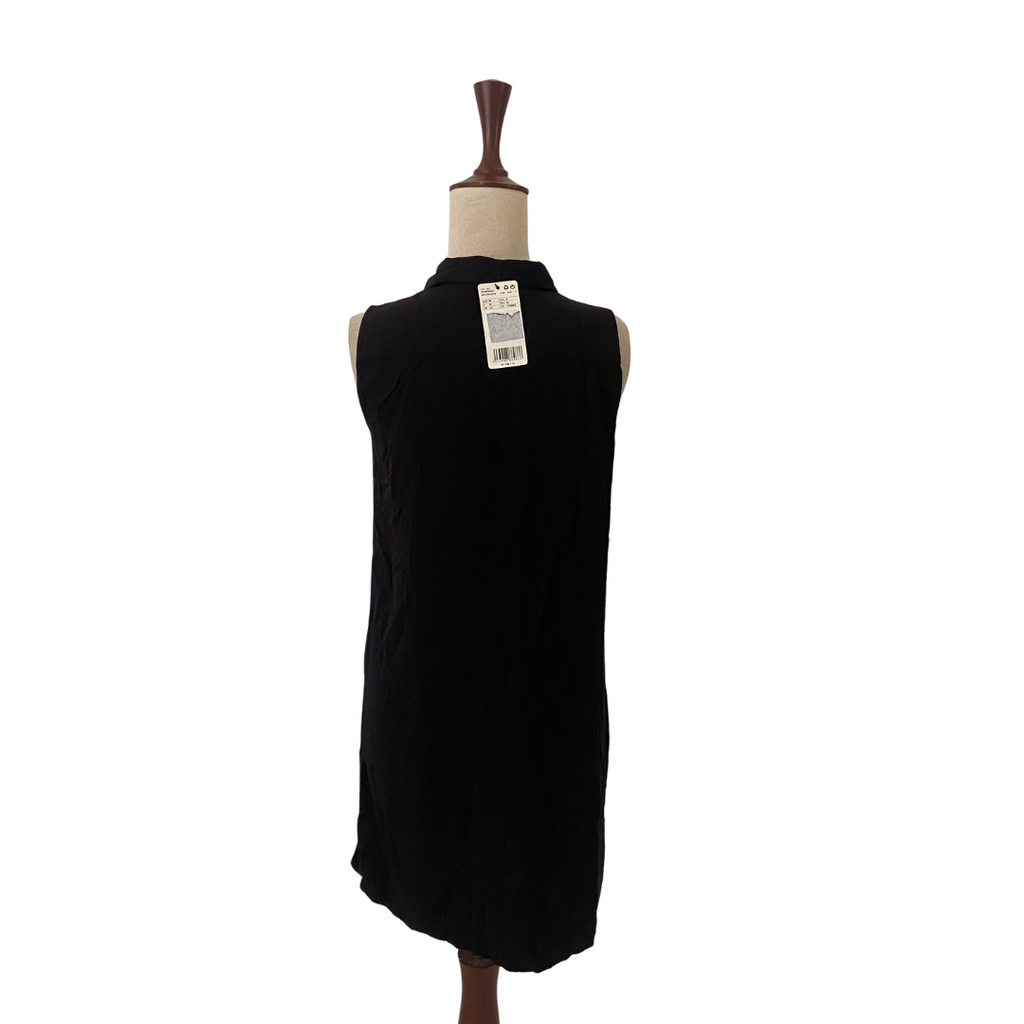 Mango Black Sleeveless Shirt Dress | Brand New |
