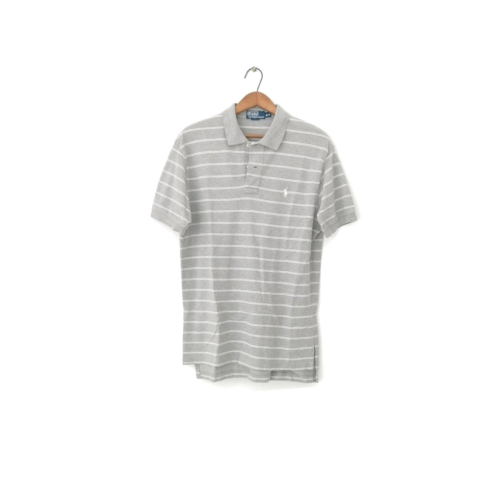 Men's Polo by Ralph Lauren Grey Striped Shirt