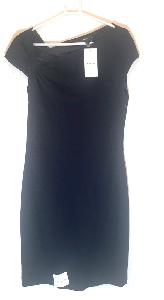 MANGO Navy Blue Bow Detail Dress | Brand New |