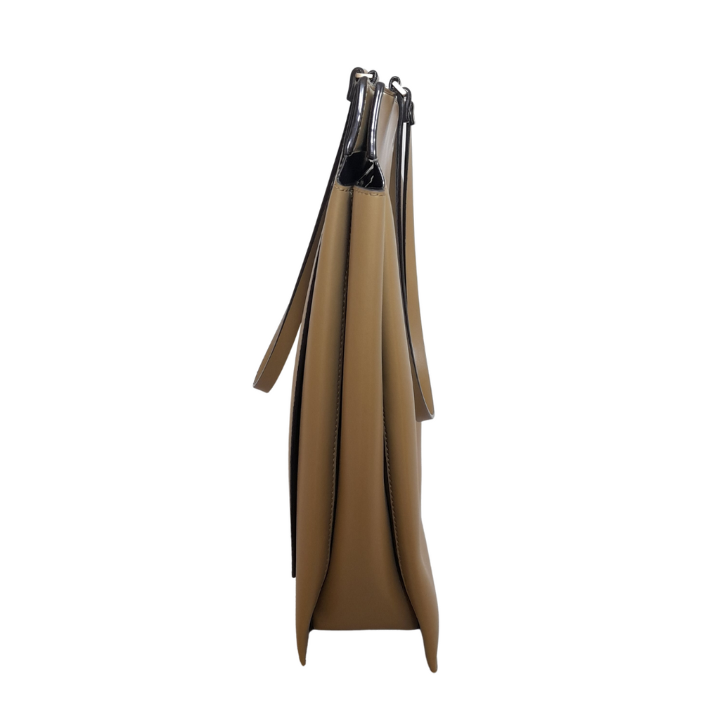 Charles & Keith Trapeze Large Khaki Shoulder Bag | Gently Used |