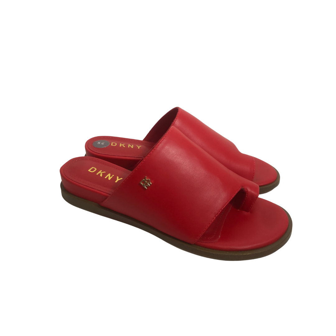 Dkny red sandals deals