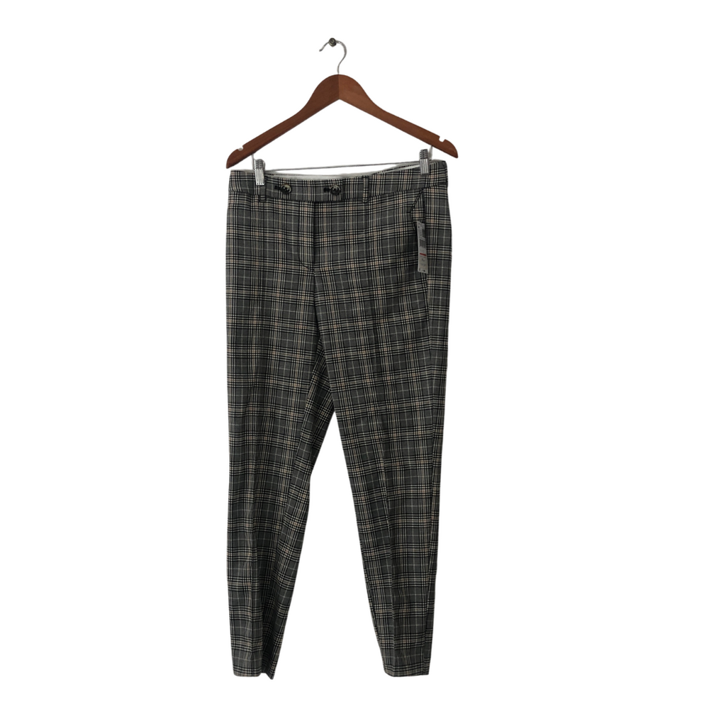 Mango Grey Checked Pants | Brand New |