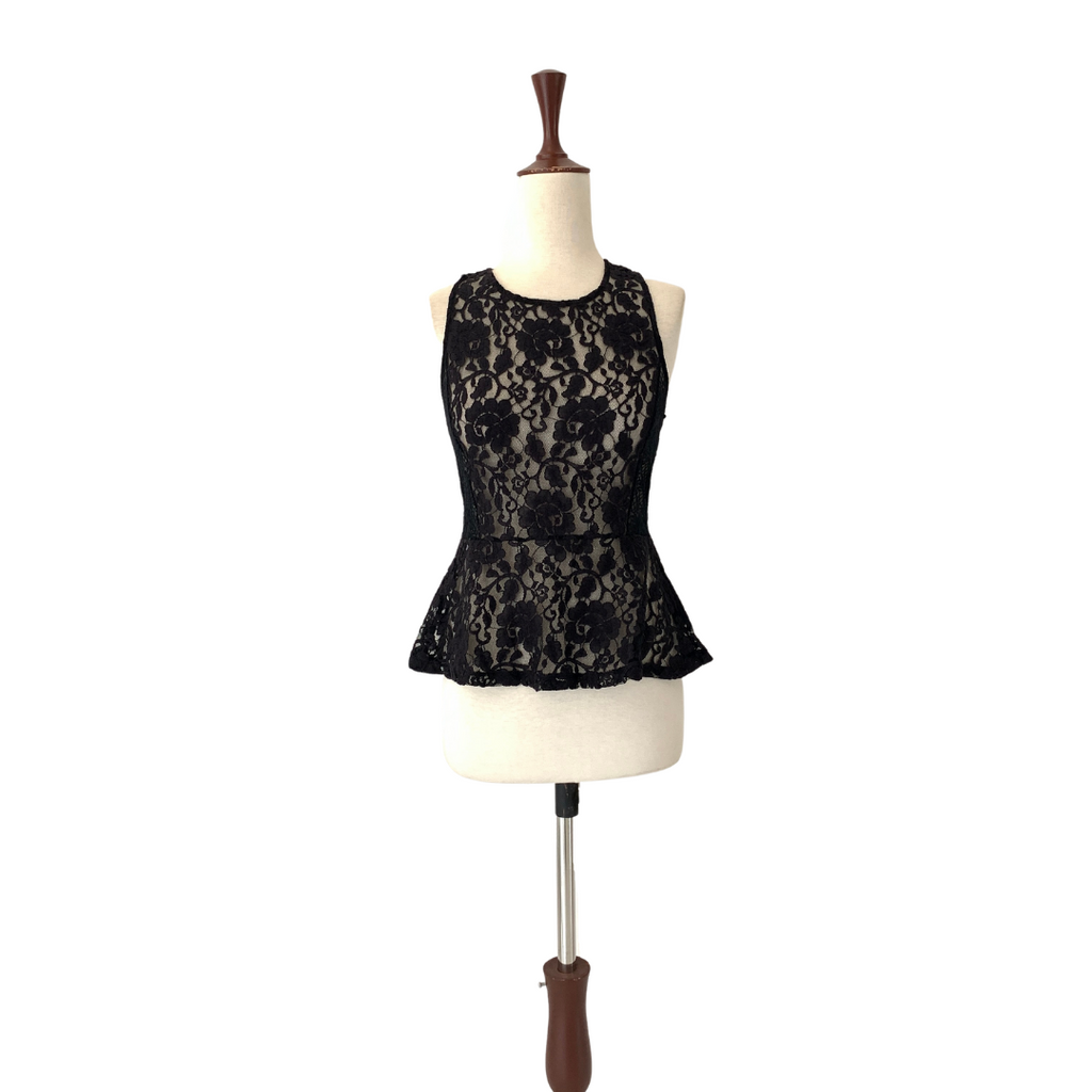 Forever 21 Black Lace Sleeveless Top | Gently Used |
