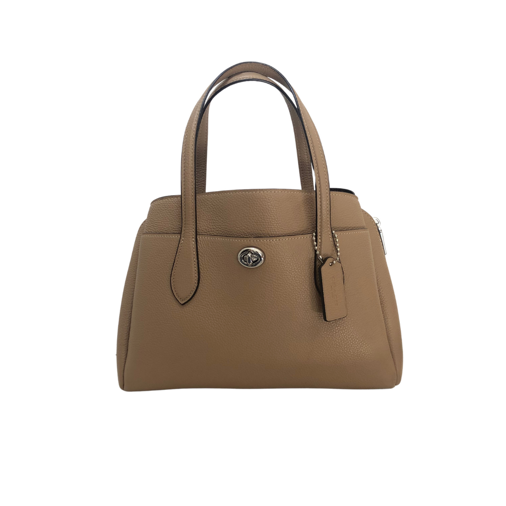 Coach Taupe Leather 'Lora' Carryall Convertible Tote Bag | Gently Used |