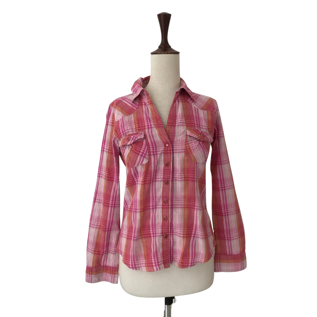 Miss Selfridge Pink Checked Shirt | Pre Loved |