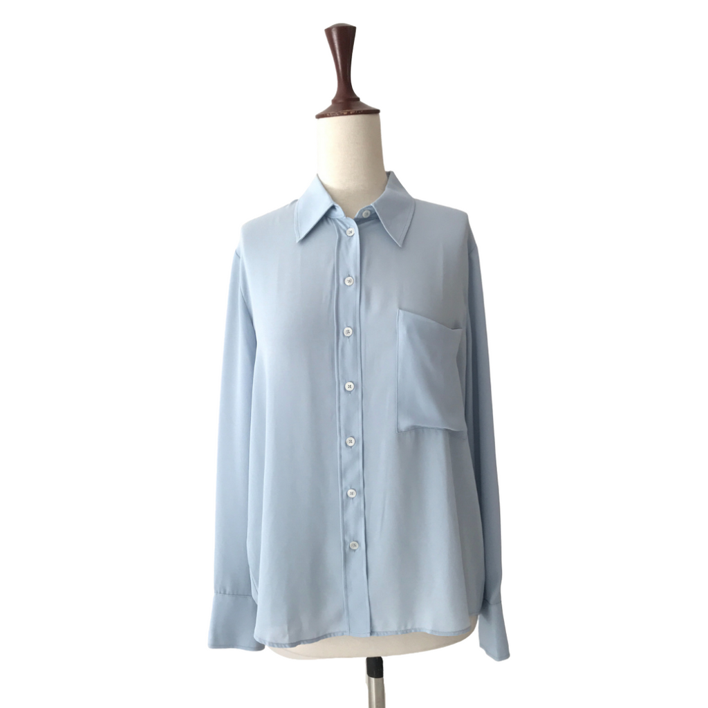 Mango Light Blue Collared Shirt | Brand New |