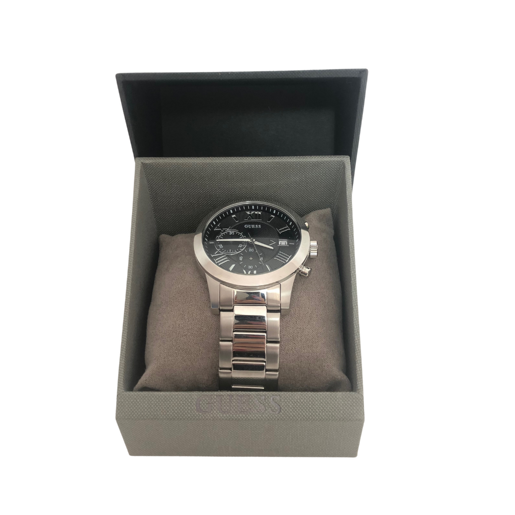 Guess Silver Stainless Steel Men's Watch | Brand New |