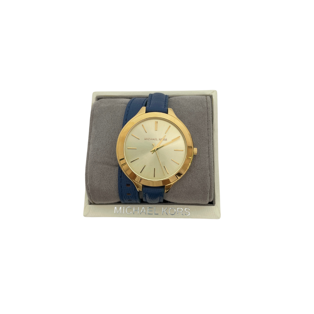 Michael Kors MK2286 Blue Wraparound Watch | Brand New |
