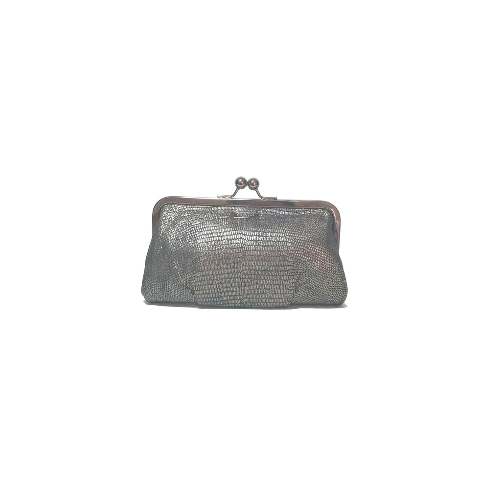 Coach Bronze Textured Leather Clutch | Gently Used |