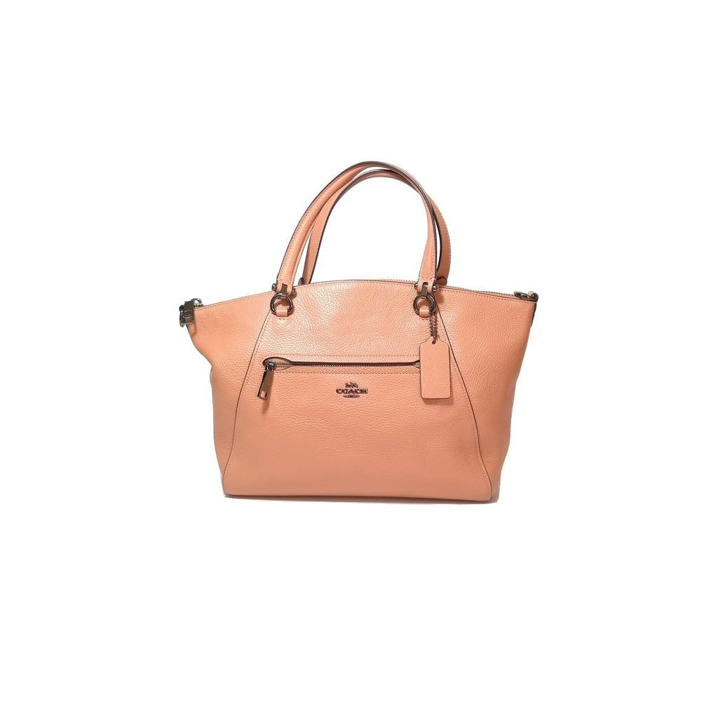 Coach Peach Leather Satchel 