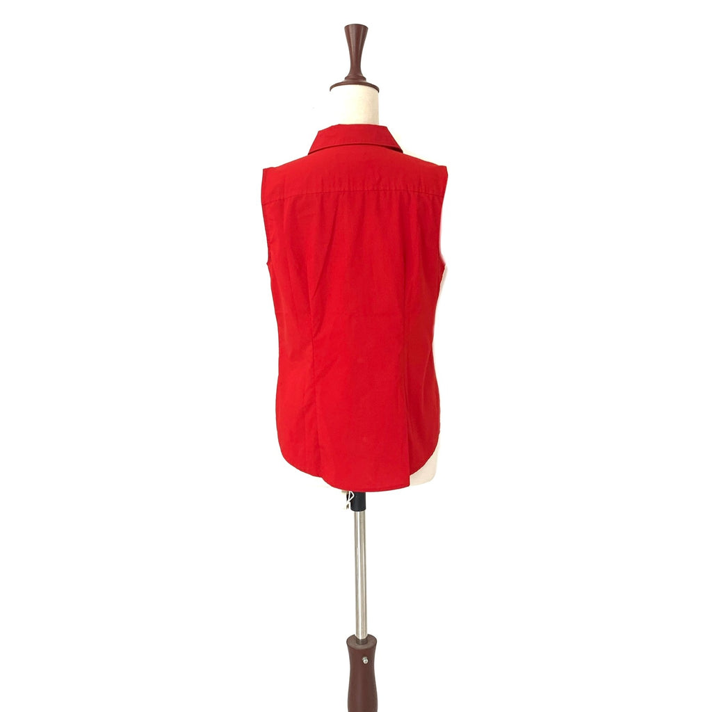 Liz Claiborne Red Sleeveless Shirt | Gently Used |