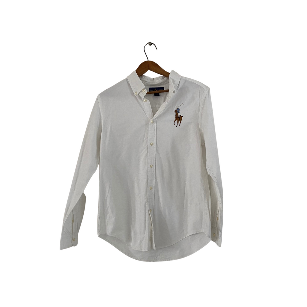 Ralph Lauren Men’s White Collared Shirt | Gently Used |