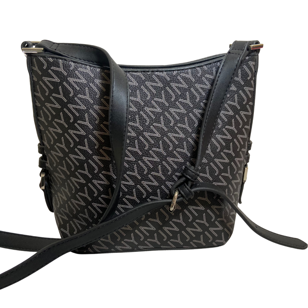 Jones New York Black Monogram Crossbody Bag | Like New |