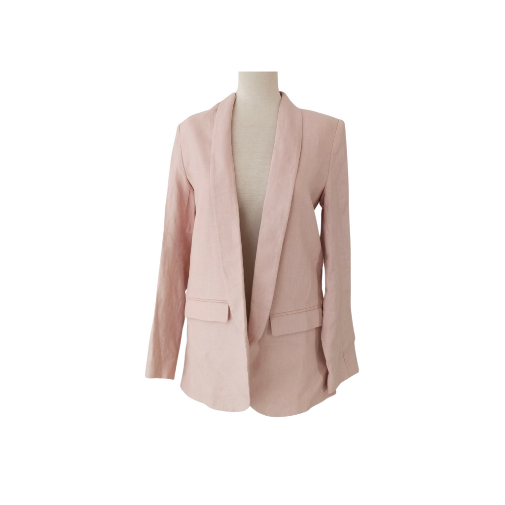 Mango Pink Linen Blazer | Brand New |