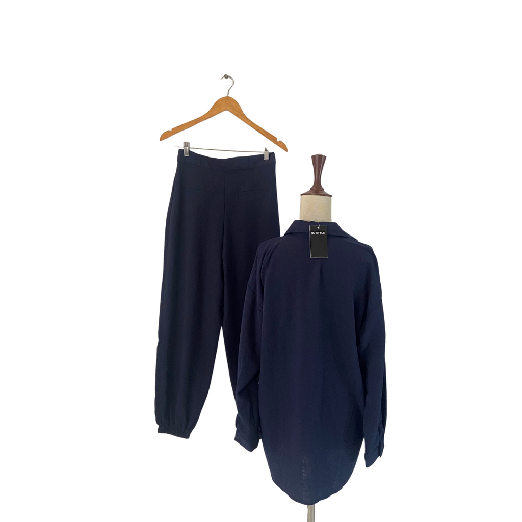 Qu Style Navy Blue Co-ord Set | Brand New |