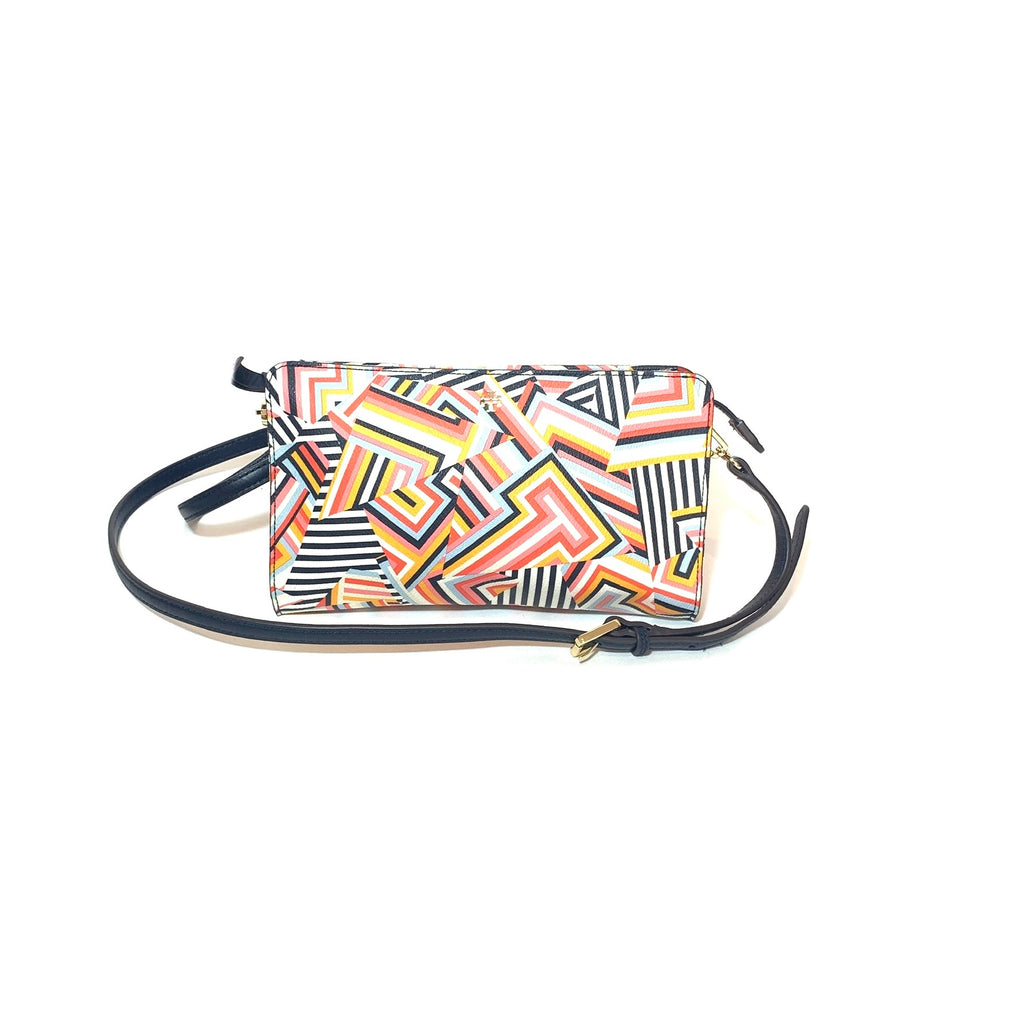 Tory Burch Geometric Print Multi-Coloured Cross-body Bag | Pre Loved |