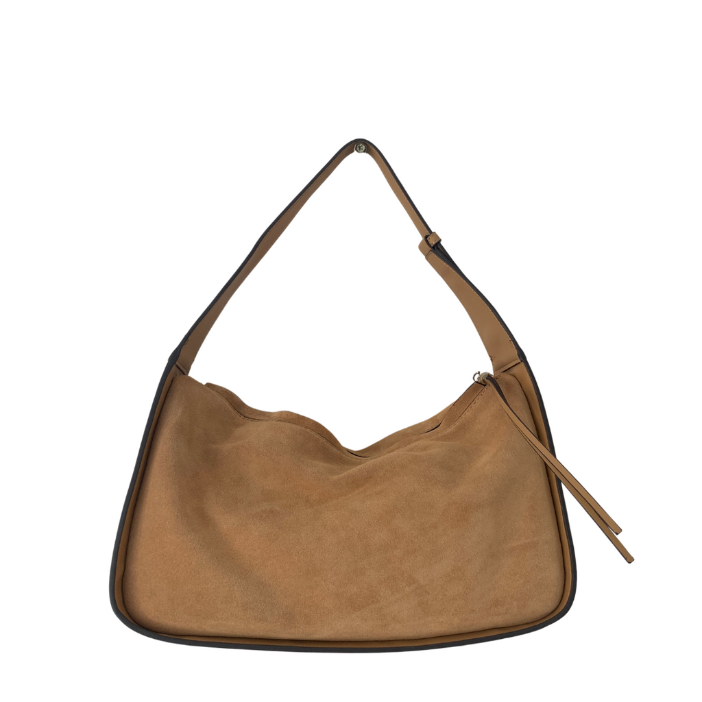 Mango Suede Camel Shoulder Bag | Like New |