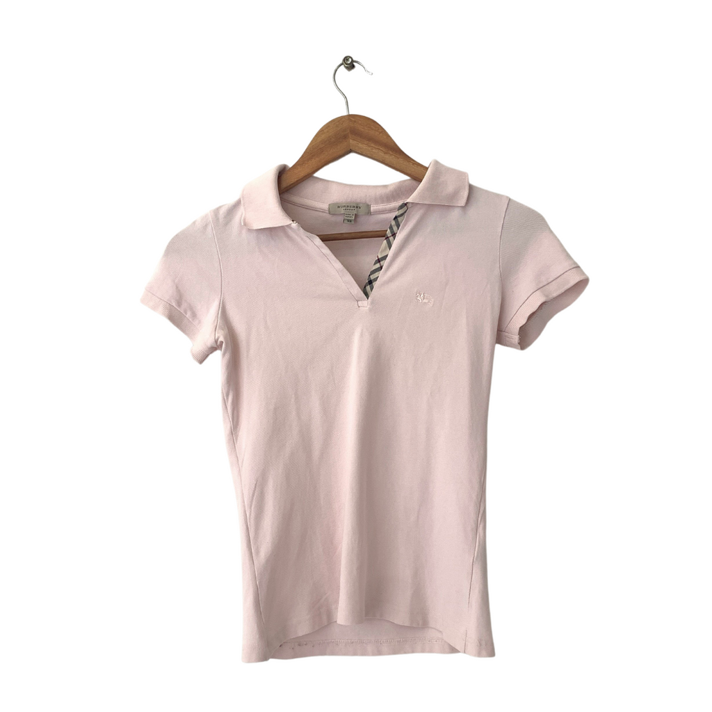Burberry Light Pink Polo Shirt | Pre Loved |