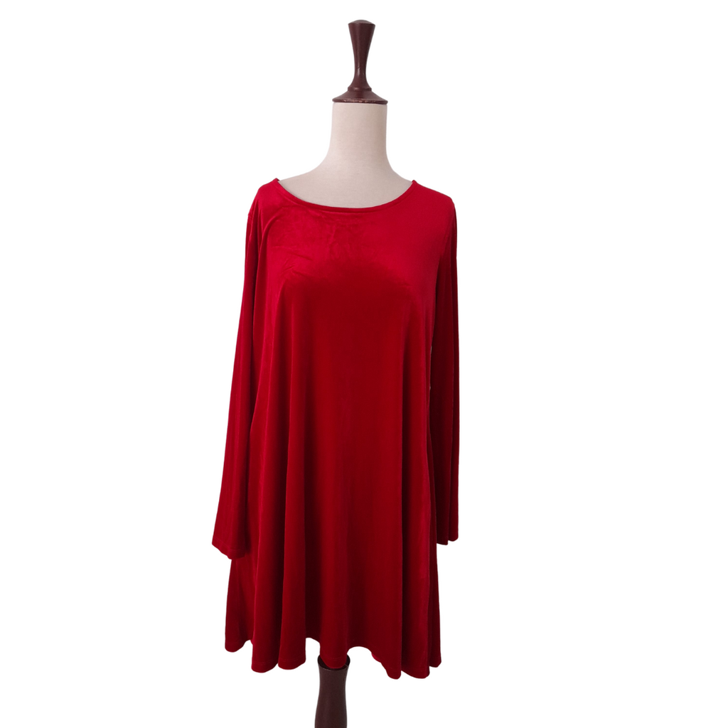 Copper Key Red Velvet Dress | Gently Used |