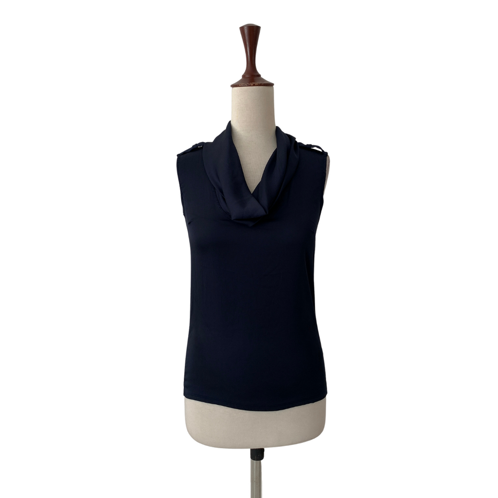 The Limited Navy Blue Cowl-neck Top | Gently Used |