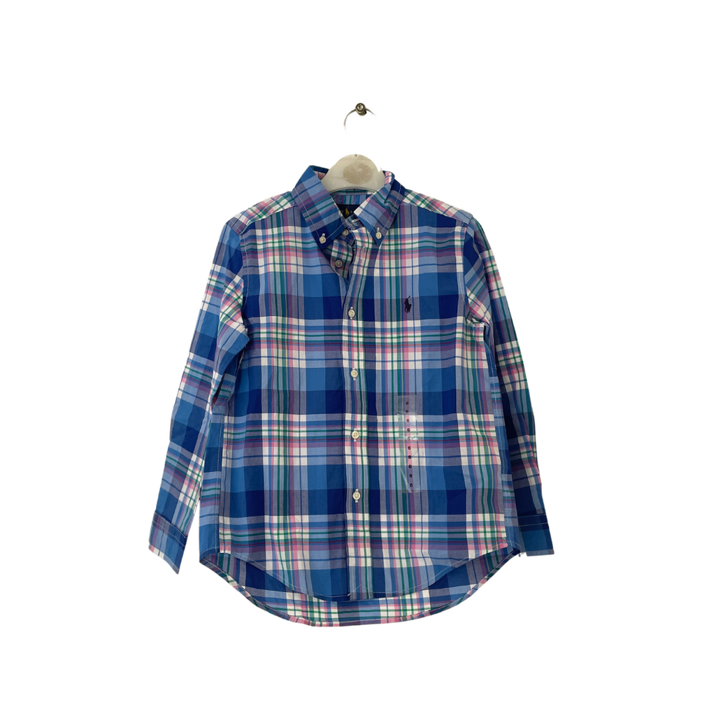 Ralph Lauren Blue & Pink Checked Shirt (6 years) | Brand New |
