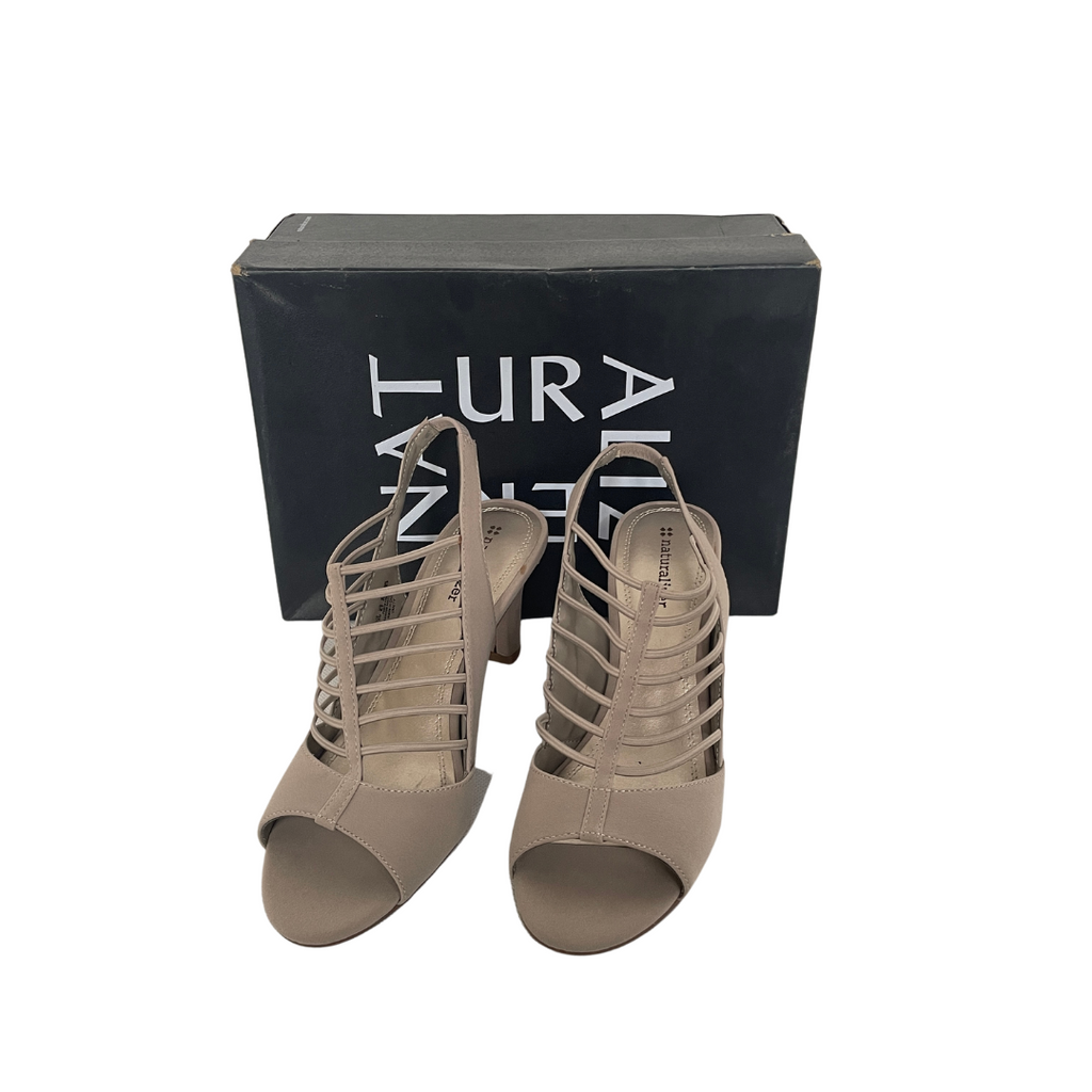 Naturalizer 'Vanity' Taupe Strappy Heels | Brand New |