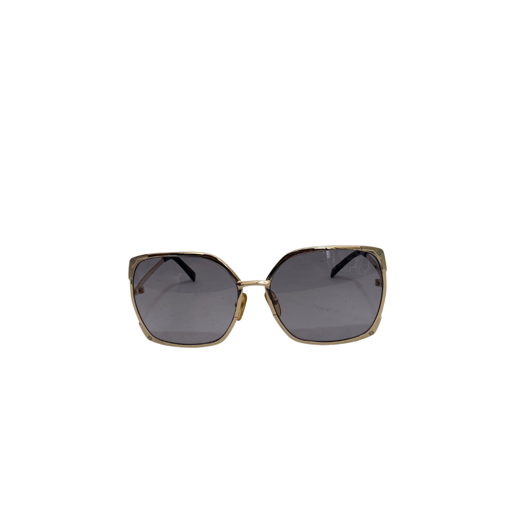 Fendi Gold Metal Square Sunglasses | Gently Used |