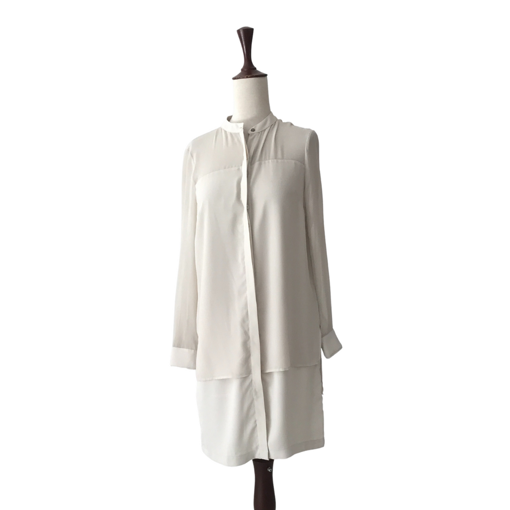 Autograph Ivory Long Collared Tunic | Gently Used |